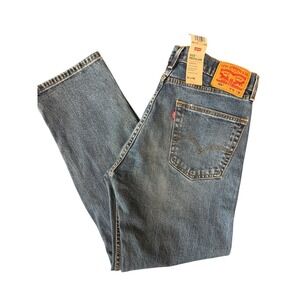 Levi Strauss 505 Regular Mens Jeans Blue Stretch Straight Leg W31 L30